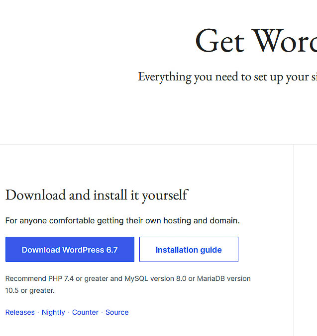 WordPress downloaden und extrahieren
