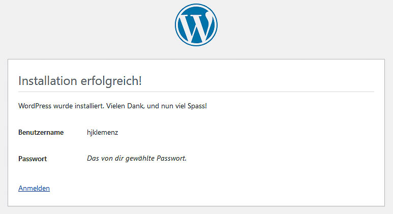 WordPress installieren