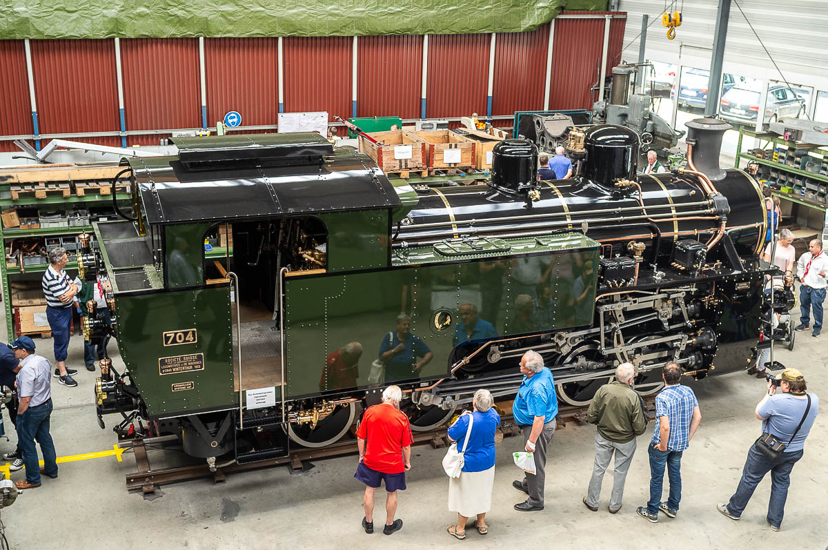 HG 4/4 Nr. 704 nach der Revision in Uzwil