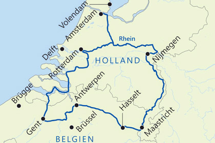 Städte in Holland und Flandern