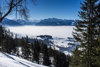 Schneeschuhwanderung vom Atzmännig zur Chrüzegg am 4. März 2013
