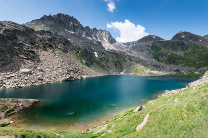 Wanderung zum Tomasee und zur Maighels-Hütte im Rahmen des Projektes «Rheinquellen» am 21. Juli 2015.